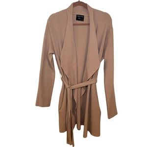 Dusty rose shawl collar cardigan in size L